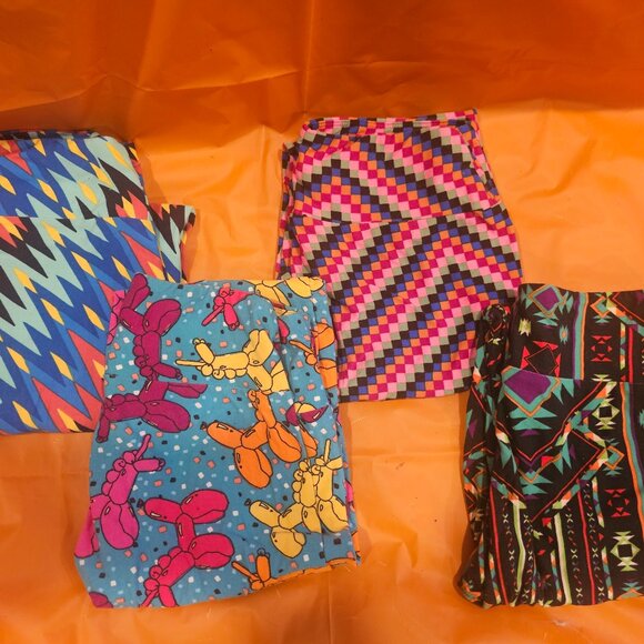 4 pairs of LuLaRoe Leggings- One Size - Picture 1 of 1